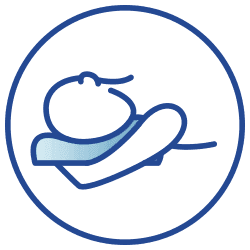sleep positions - stomach icon