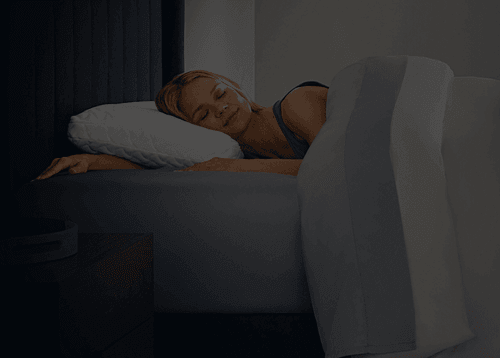 Woman sleeping on a Cloud Standard Pillow